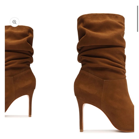 Schutz Ashlee Suede Bootie Stiletto Heel Pointed Toe Size 8 NWB Sold Out - Picture 3 of 9